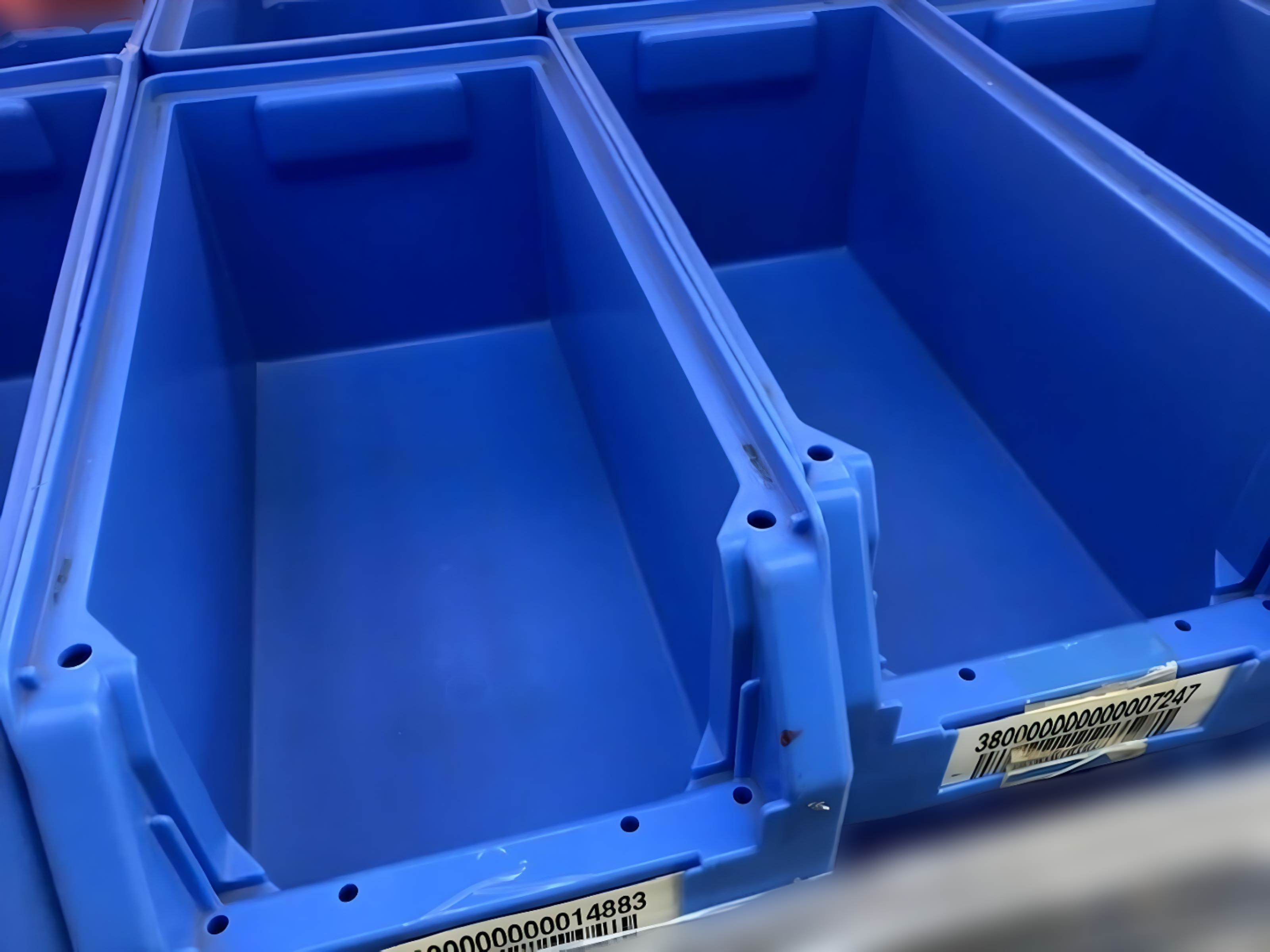 80 x Stapelboxen Gr. 2 Lagerbox Box Stapelbox Sichtlagerkästen Sichtbox Boxen eB