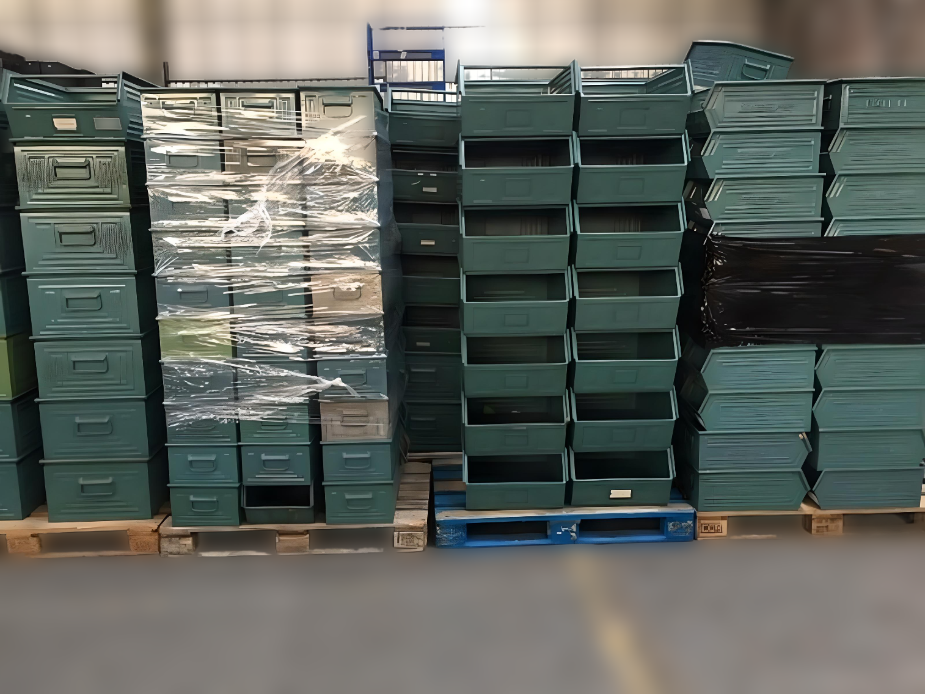 Schäfer Fix Sichtlagerbox Metallkiste Stapelbox Metall - 70 x 45 x 30 cm Schäfer Fix Sichtlagerbox Metallkiste Stapelbox Metall - 70 x 45 x 30 cm